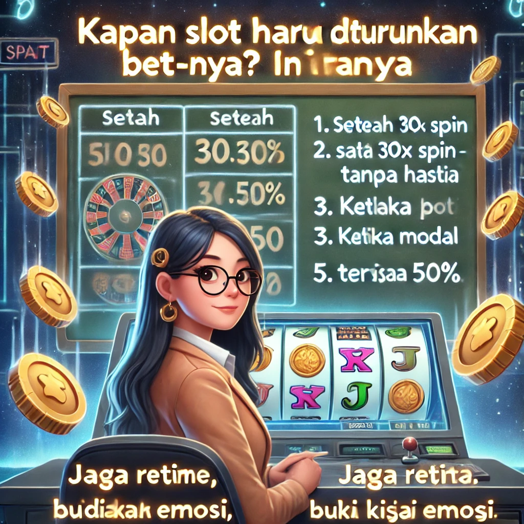 Kapan Slot Harus Diturunkan Bet-nya? Ini Aturannya
