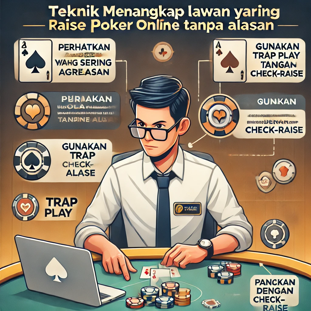 Teknik Menangkap Lawan yang Sering Raise Poker Online Tanpa Alasan