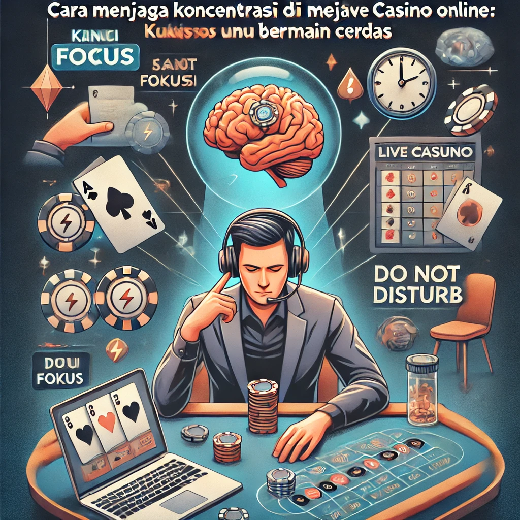 Cara Menjaga Konsentrasi di Meja Live Casino Online: Kunci Fokus untuk Bermain Cerdas
