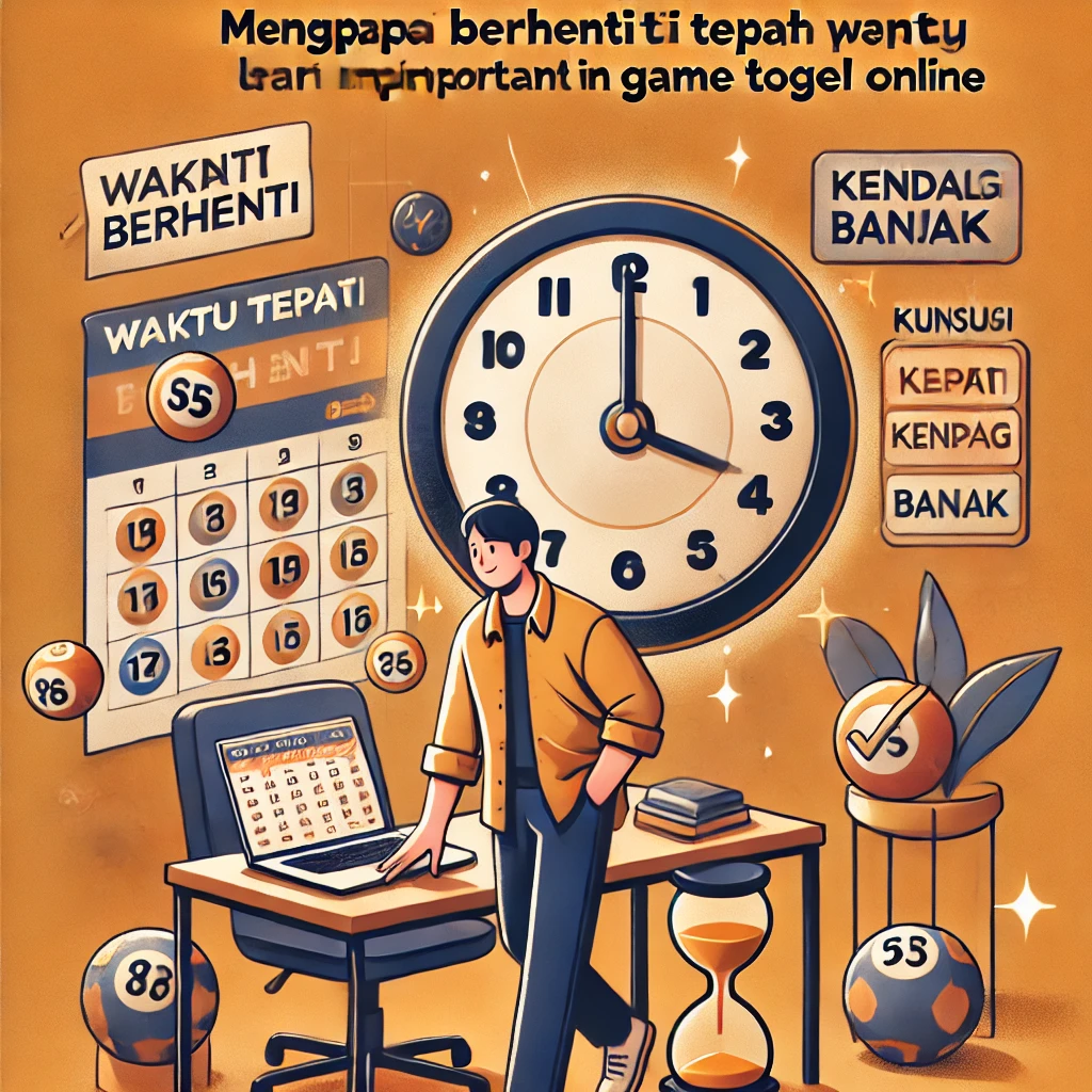Mengapa Berhenti Tepat Waktu Lebih Penting dari Menang Banyak saat Bermain Game Togel Online