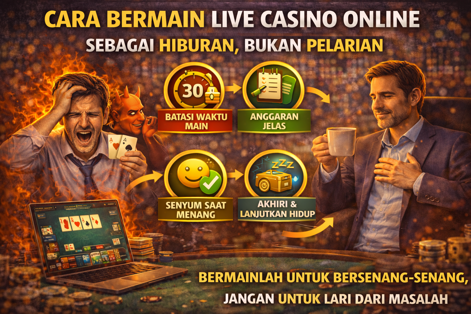 Cara Bermain Live Casino Online sebagai Hiburan, Bukan Pelarian