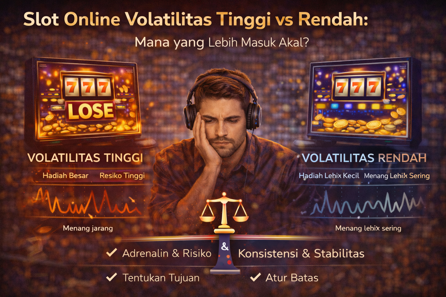 Slot Online Volatilitas Tinggi vs Rendah: Mana yang Lebih Masuk Akal?