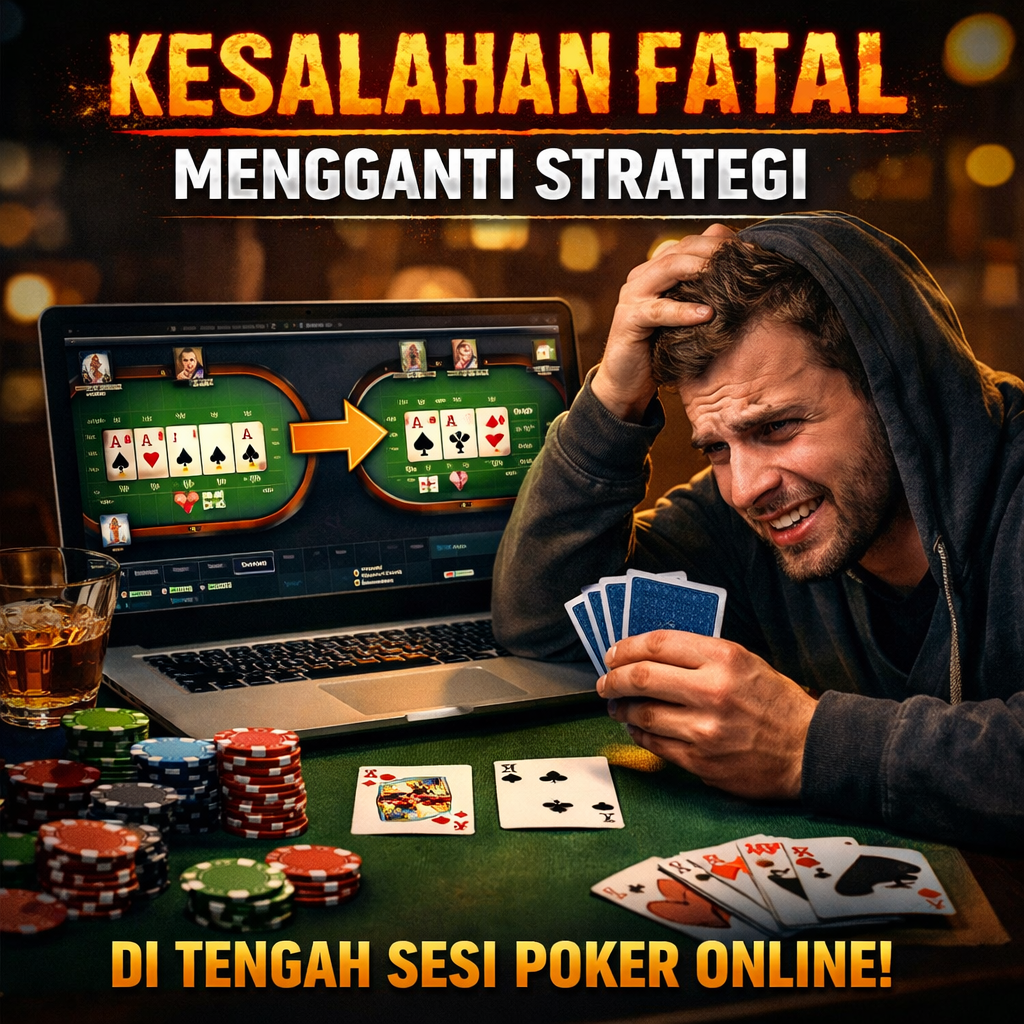 Kesalahan Fatal Mengganti Strategi di Tengah Sesi Poker Online
