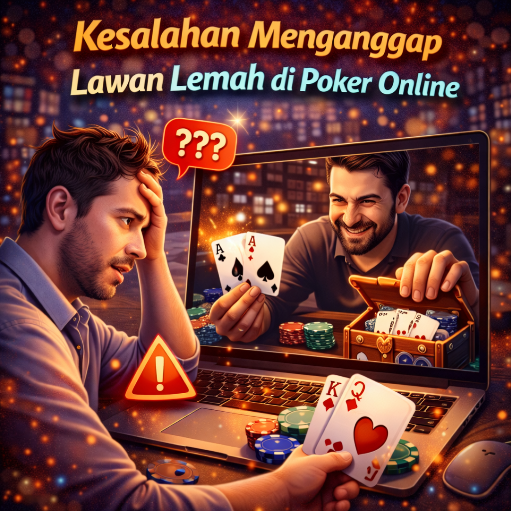 Kesalahan Menganggap Lawan Lemah di Poker Online