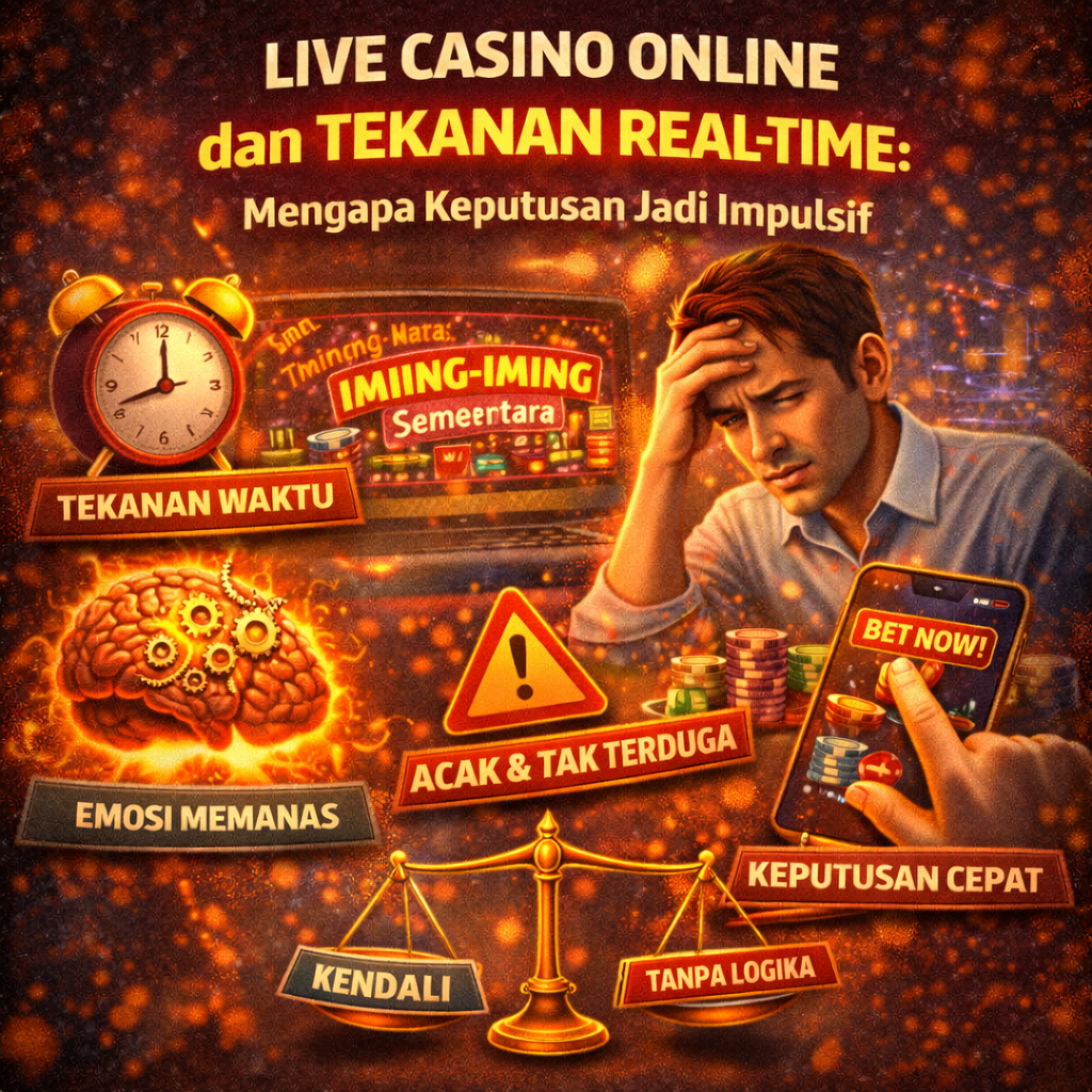 Live Casino Online dan Tekanan Real-Time: Mengapa Keputusan Jadi Impulsif