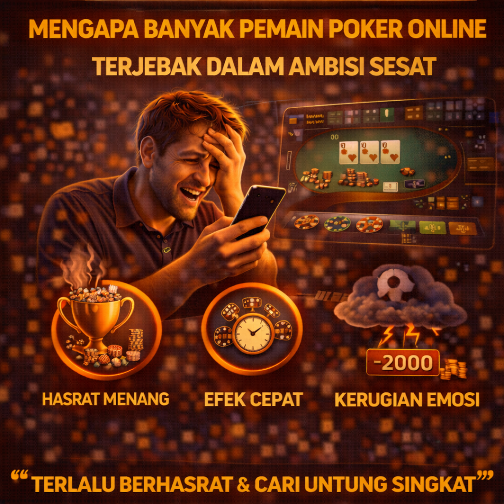 Mengapa Banyak Pemain Poker Online Terjebak dalam Ambisi Sesaat
